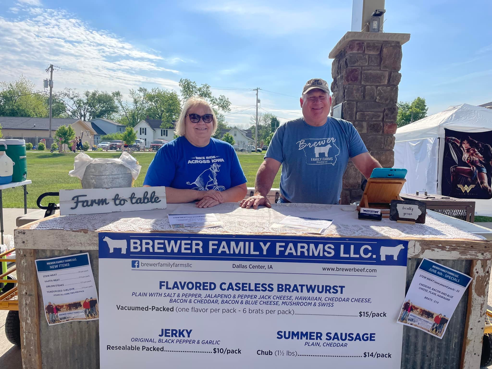 Dan and Linda at Farmer's Market