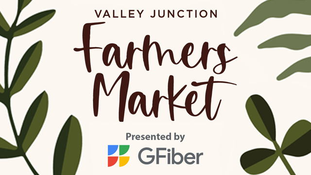 Valley Junction Farmers Market presented by GFiber logo
