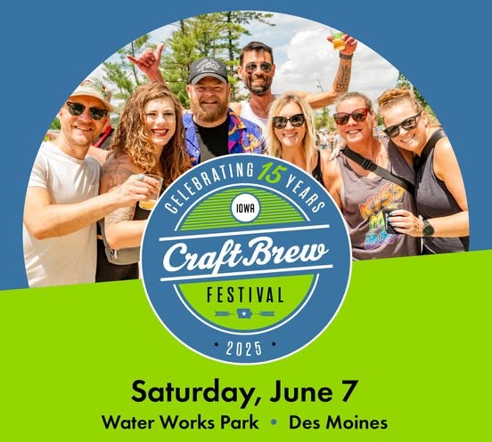 Iowa Craft Brew Festival 15 Anniversary Logo