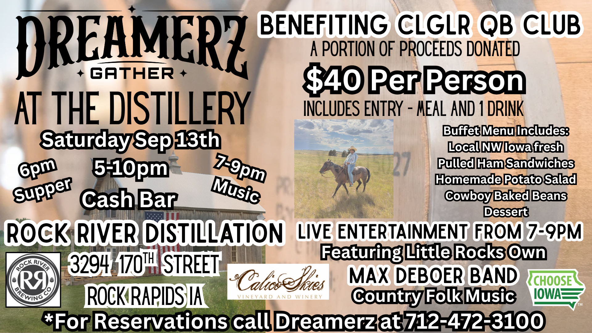 Dreamerz at the distillery