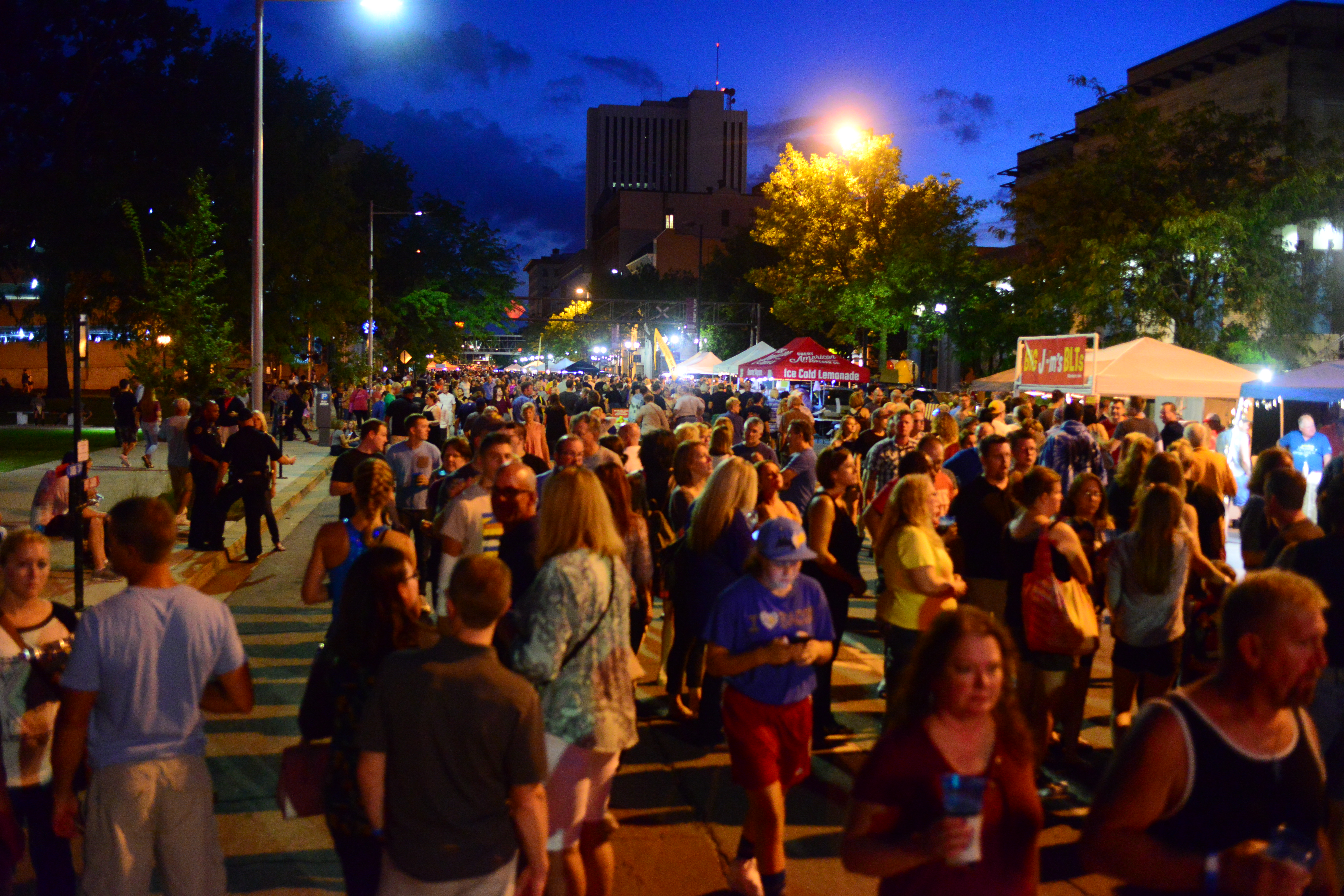 Cedar Rapids Market After Dark