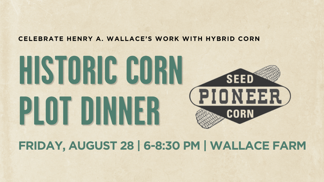 historic corn plot dinner ad