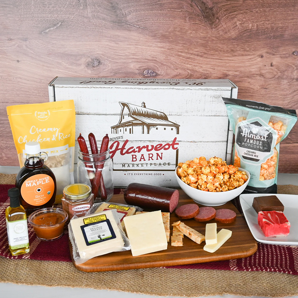 An All-Iowa gift box from Harvest Barn Marketplace