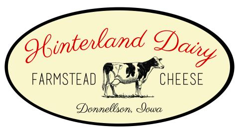 Hinterland Dairy logo with cow
