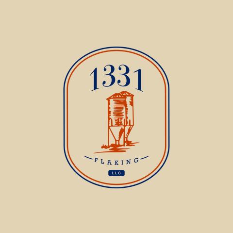 1331 Flaking logo with bins