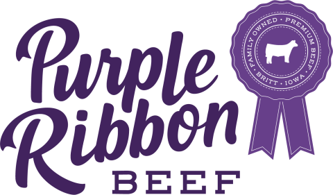 Purple Ribbon Beef Logo
