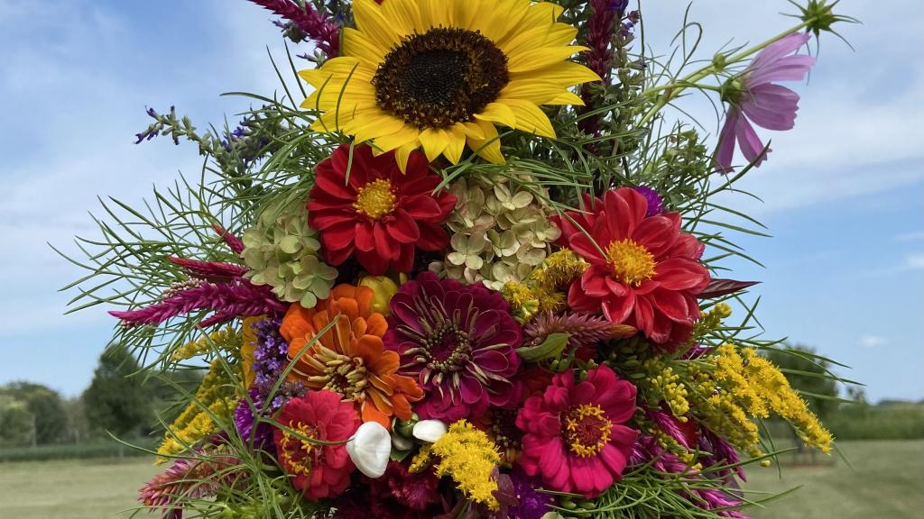 Farm fresh flower arrangements