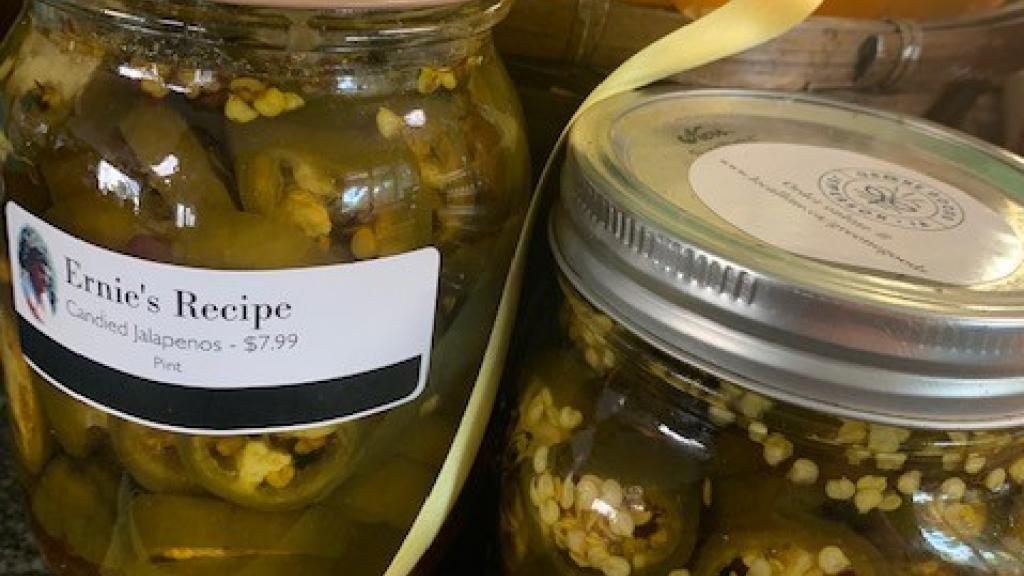 Award winning homemade salsa, peaches, candied peppers and much much more!
