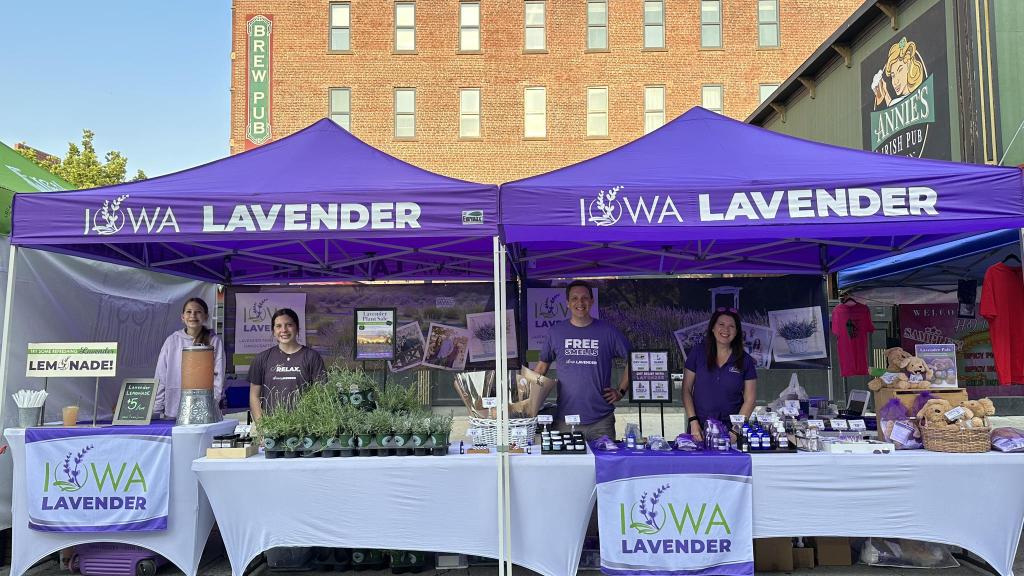 Iowa Lavender at the Farmers' Market in Des Moines
