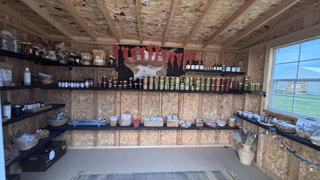 Items we offer inside our farm stand for people to shop from. We run on the honors system and self serve 