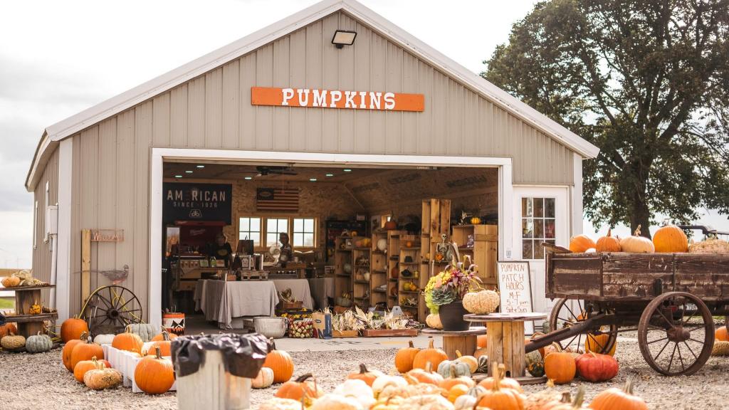 Pumpkin Patch is Open Sept-Oct from 10am-5pm. We offer pumpkins, gourds, and mums. 