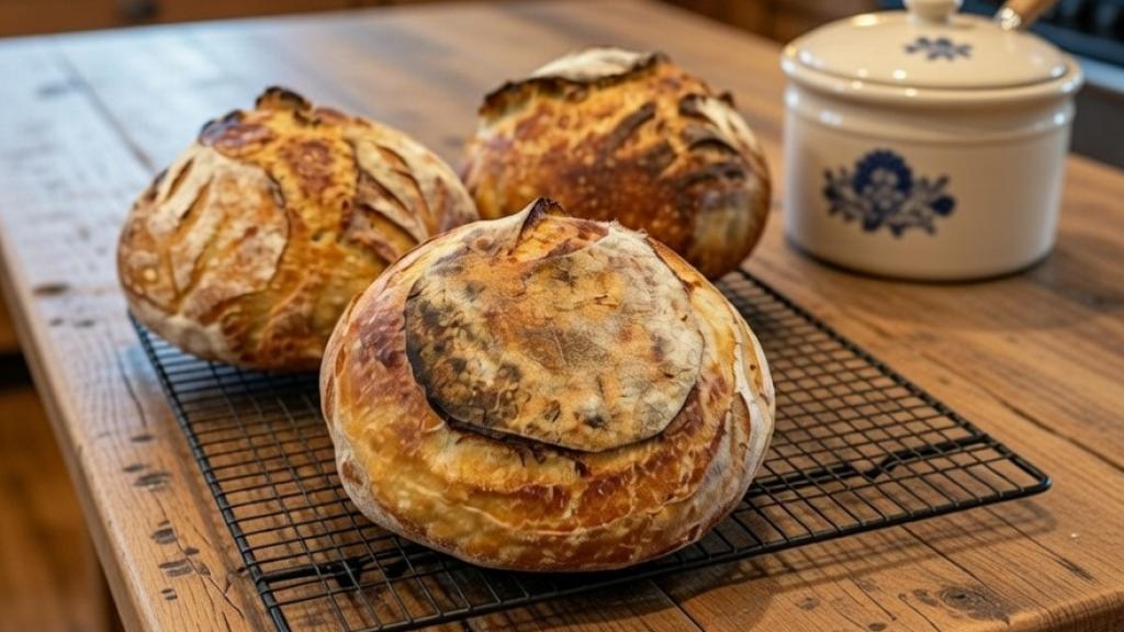 Artisan Boule - Warm from the oven sourdough with Iowa farm fresh butter