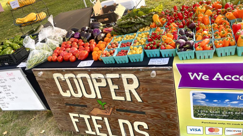 Vegetables at farmers market