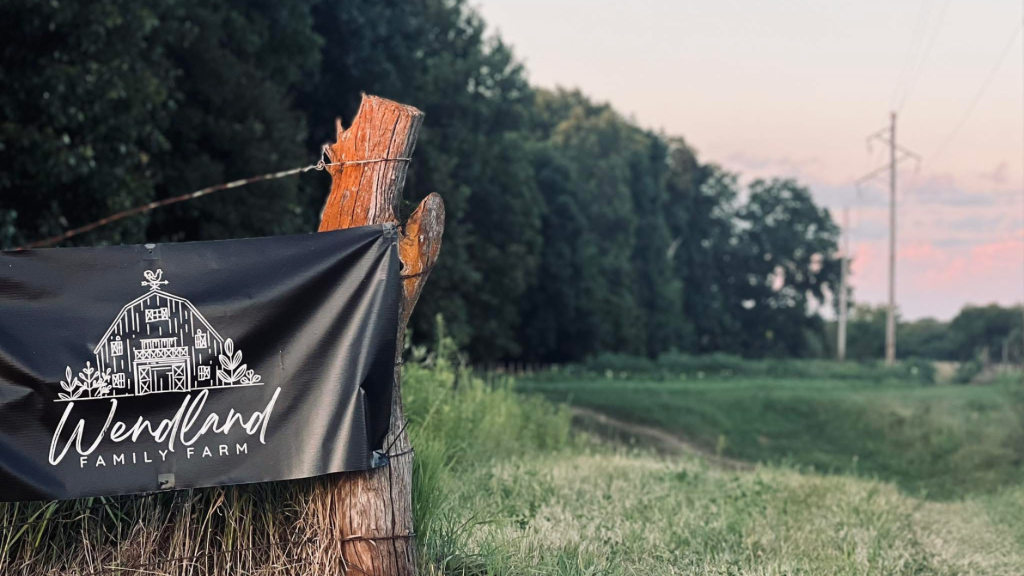 farm entrance to Wendland Family Farm