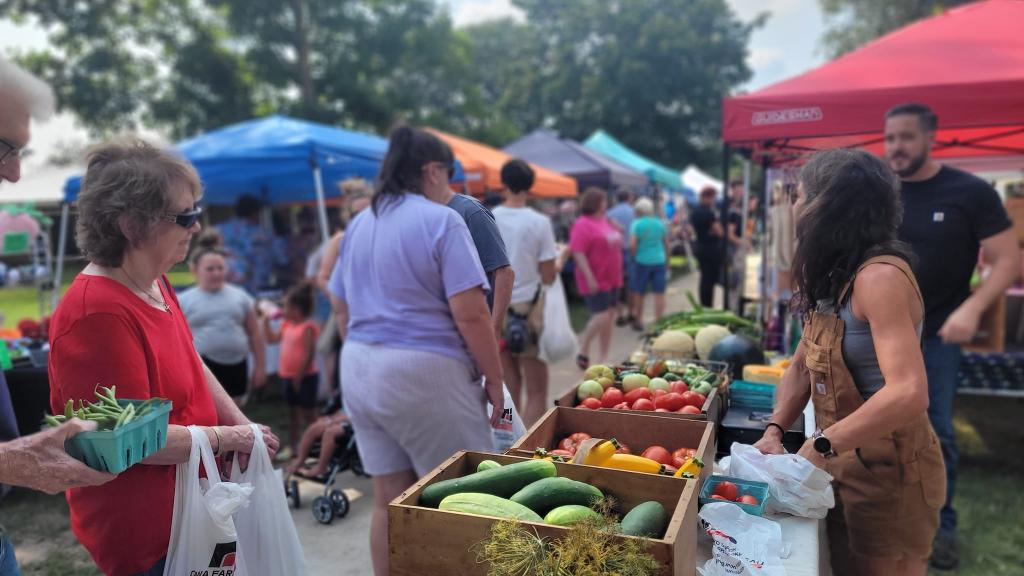 Shopping for local produce