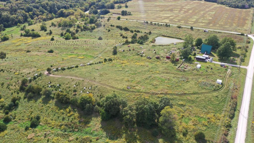 This is where the honeybee hives are located.