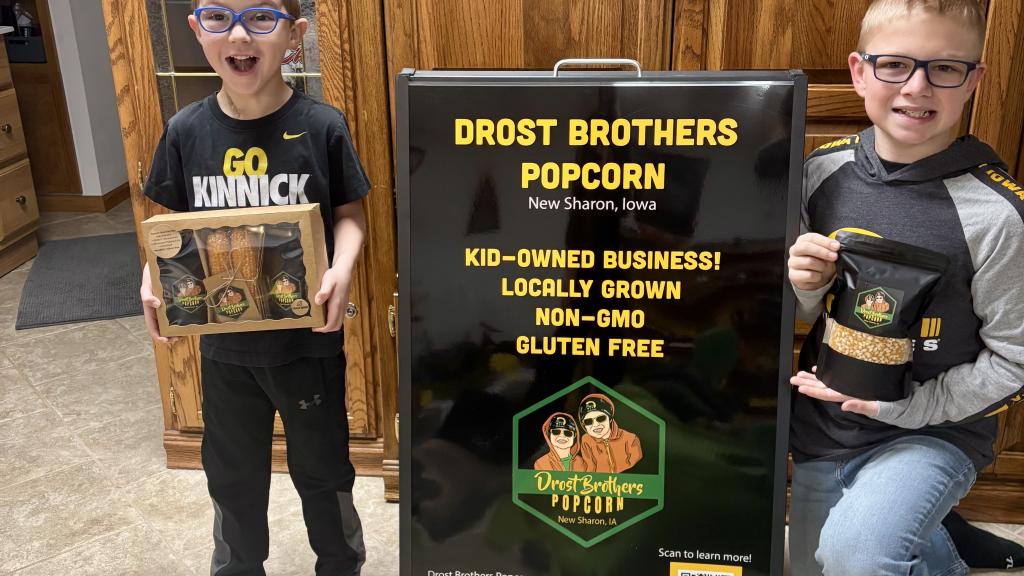 boys with sign