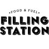Filling Station logo says Filling Station in bold letters with Food and Fuel in smaller letters above